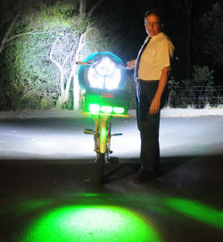 LED Bike Green rear