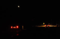LED Bike 1/4 moon night road 2.5km