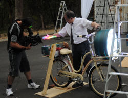 LED Bike Xmas shoot day