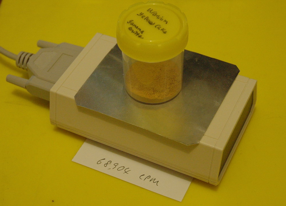 Gamma radiation through aluminium 68,904 CPM