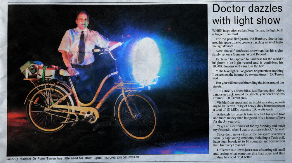 LED BIKE SW Times 2010 Photo Sun Article 1000