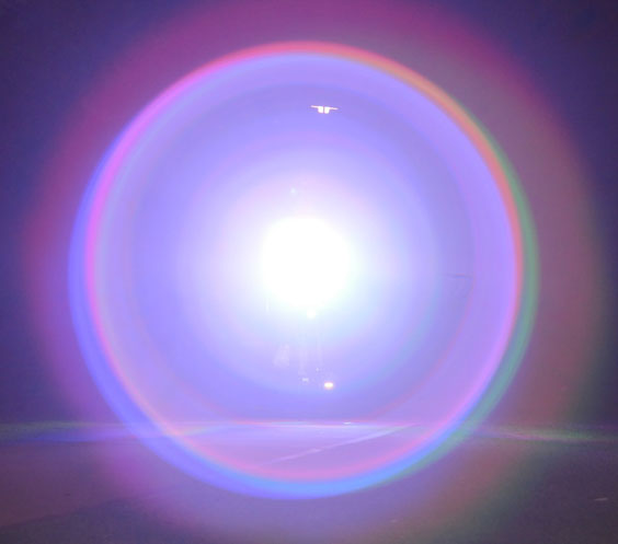 LED Bike Lens Flare
