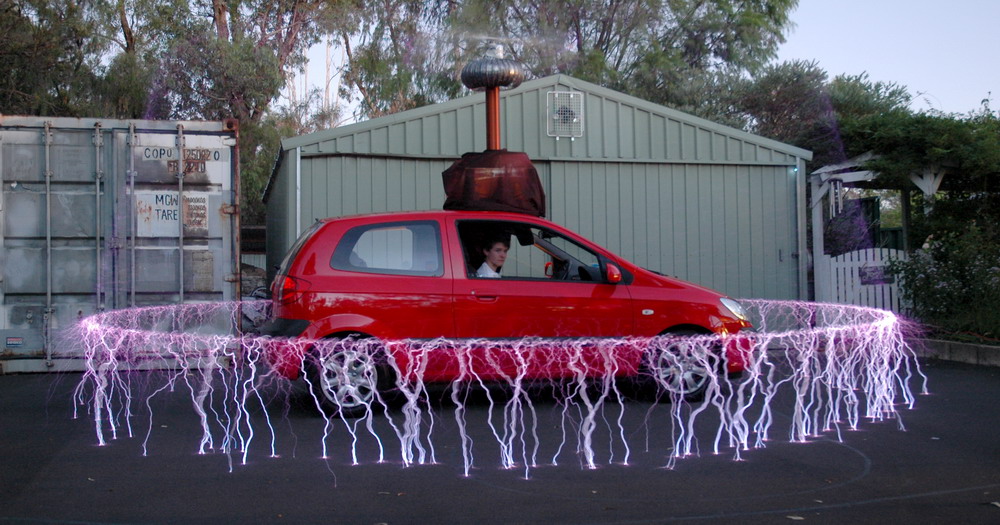 Car Theft Prevention Red daytime sparks