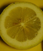 Put 2 electrodes into a lemon slice and apply current will light up a lemon.