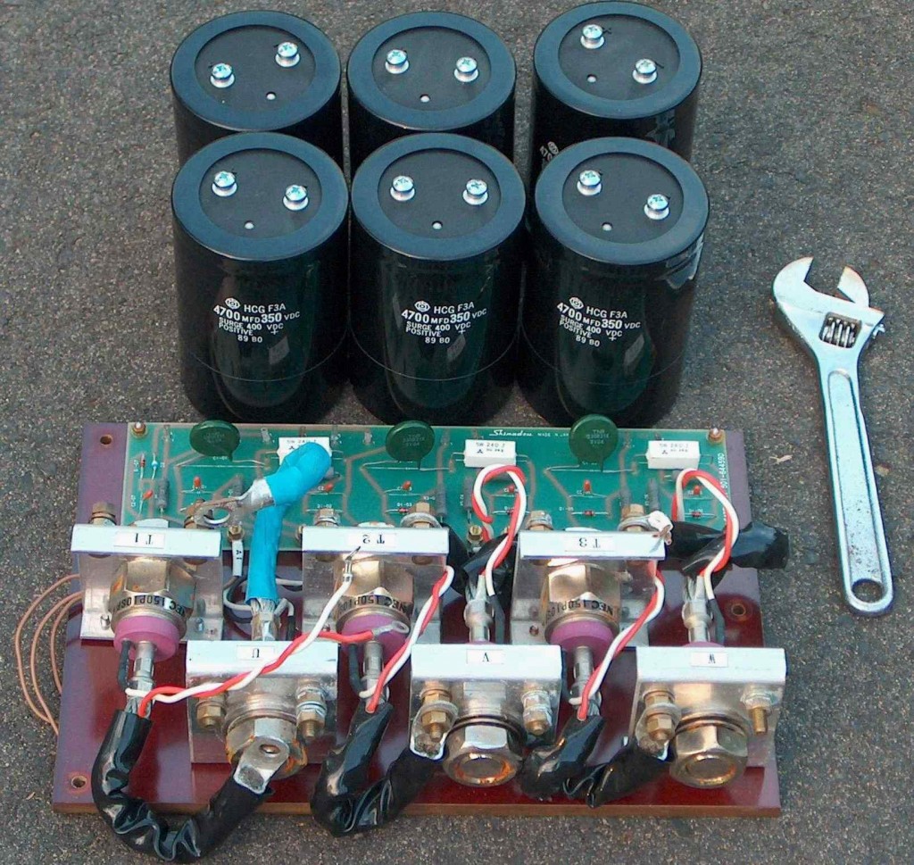 SCRs for a multistage coil gun.